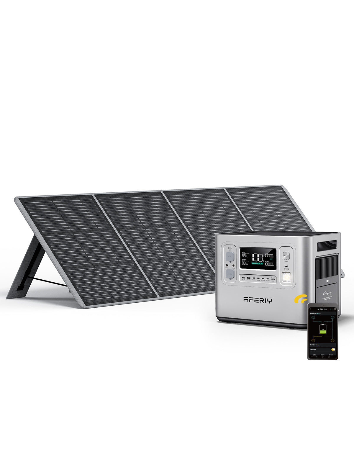 AFERIY P210 Portable Power Station – 2400W / 2048Wh – Silver