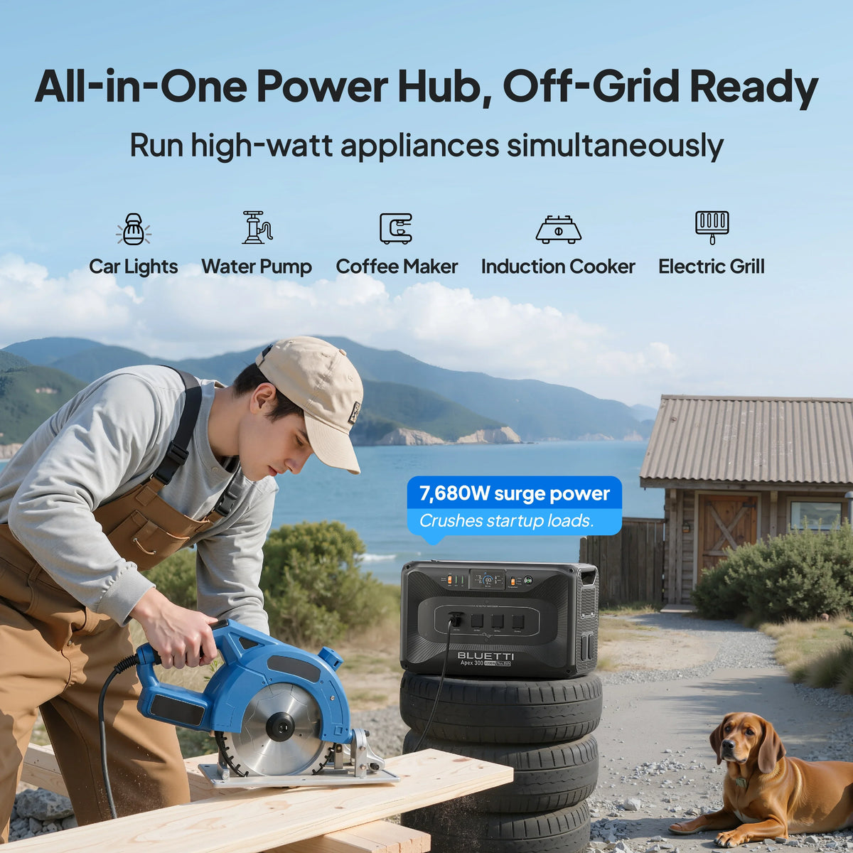 BLUETTI Apex 300 Versatile Power Station | 2,764.8Wh 3,840W