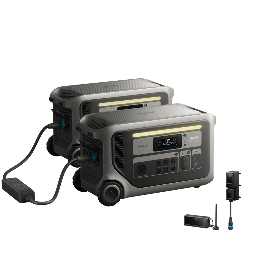 2 x Anker SOLIX F3000 Portable Power Stations Kit