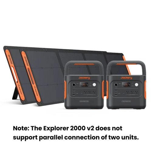 2 x Jackery Solar Generator 2000 v2 + 2 x SolarSaga 200W Portable Solar Panel