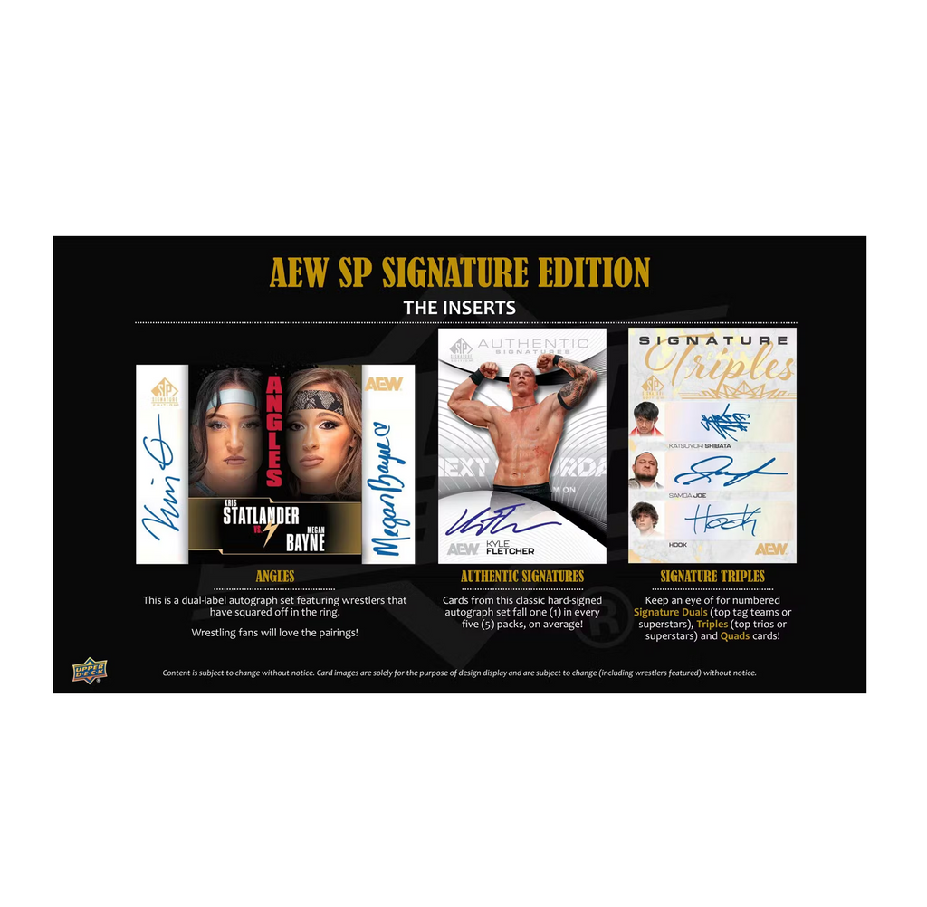 2025 Upper Deck SP Signature Edition AEW Wrestling Hobby 20-Box Case