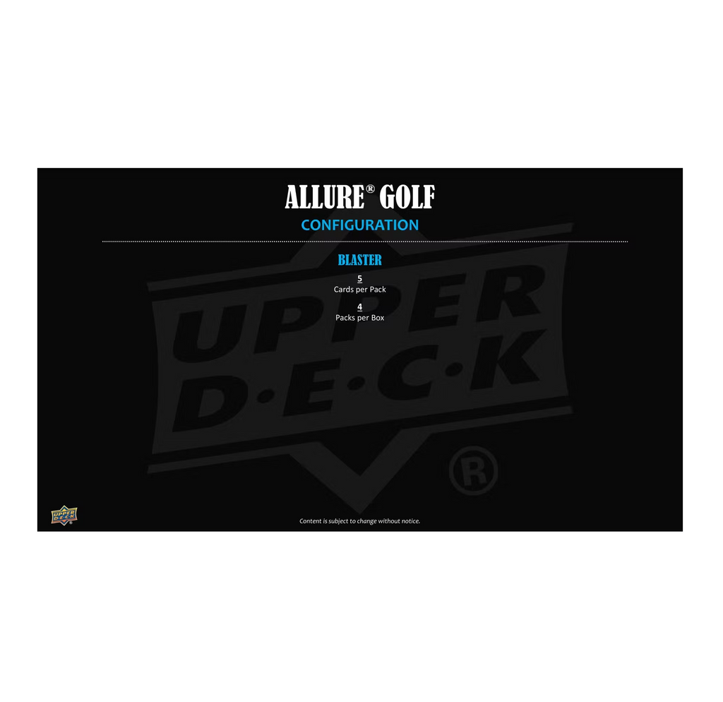 2026 Upper Deck Allure Golf Blaster 20-Box Case
