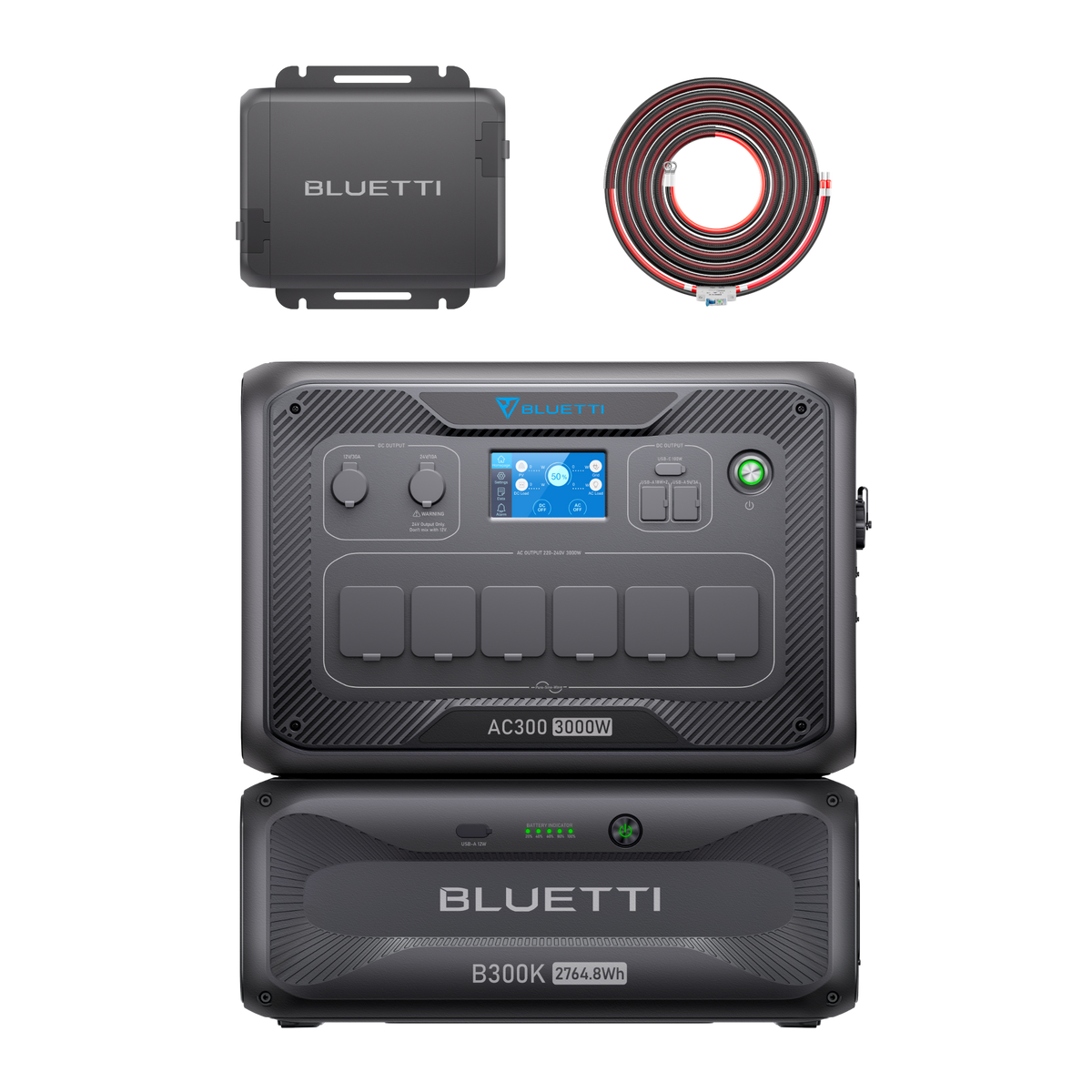 BLUETTI AC300 + B300K Home Battery Backup | 3,000W 2,764.8Wh
