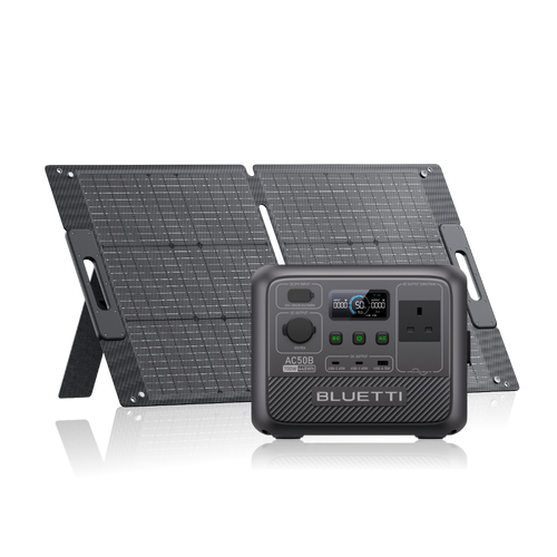AC50B + 100W | 448 Wh Capacity | 100 W Solar Panel