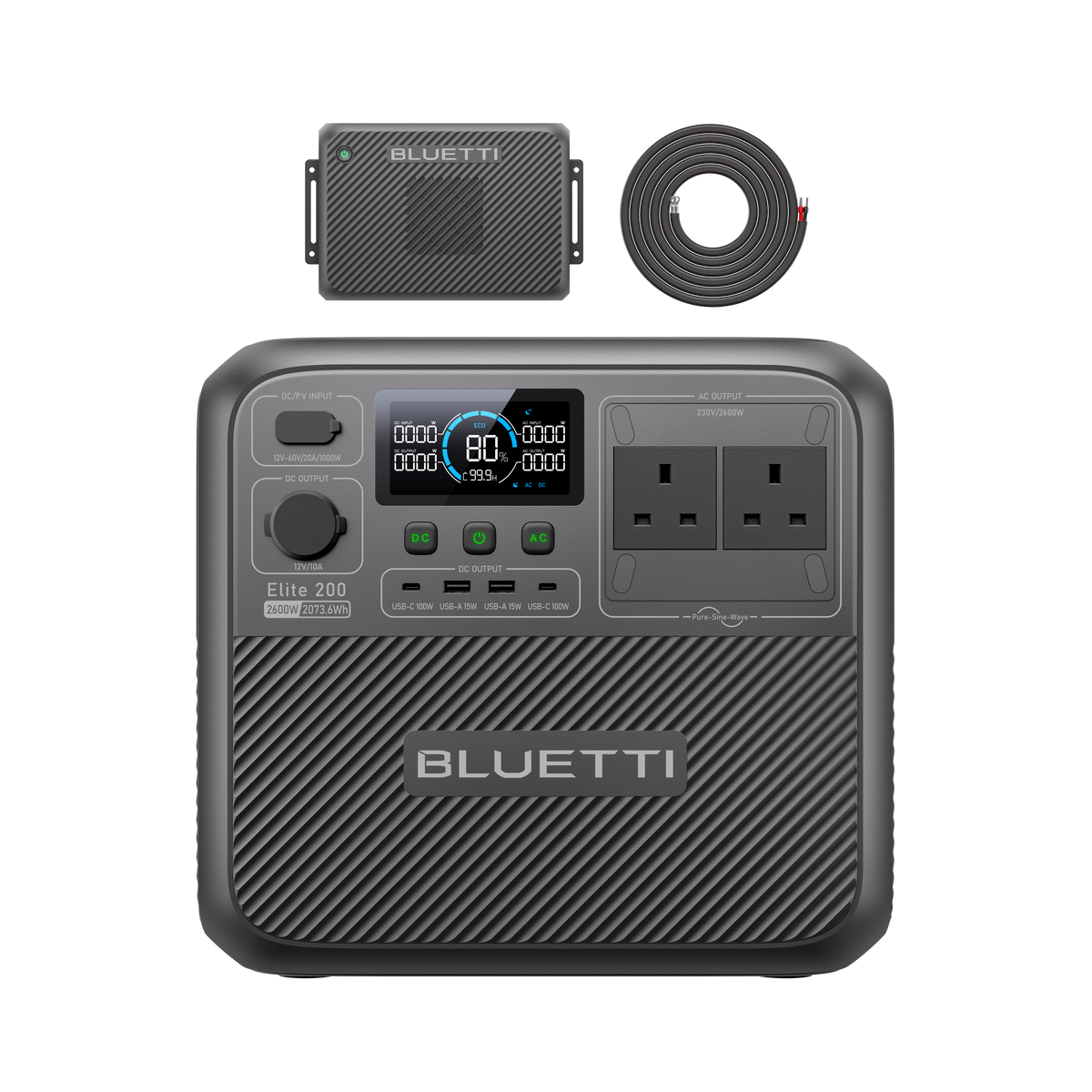 BLUETTI Elite 200 V2 Portable Power Station | 2,073.6Wh 2,600W
