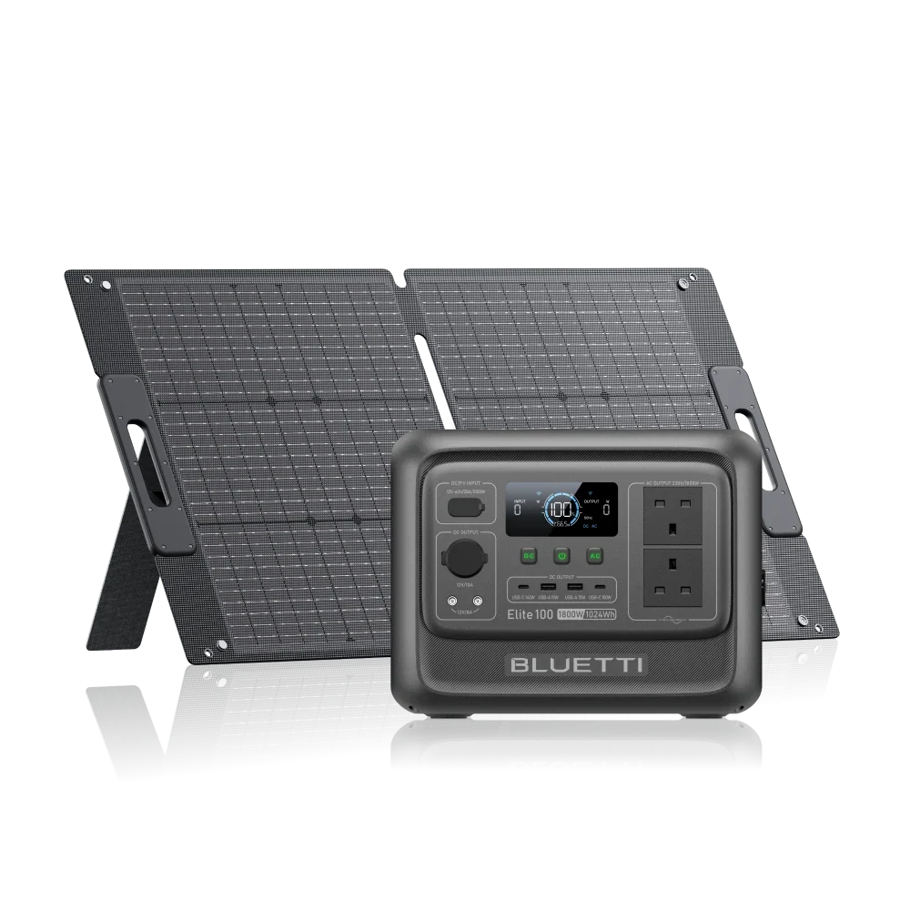Elite 100 V2 + 100W | 1,024 Wh Capacity | 100 W Solar Panel