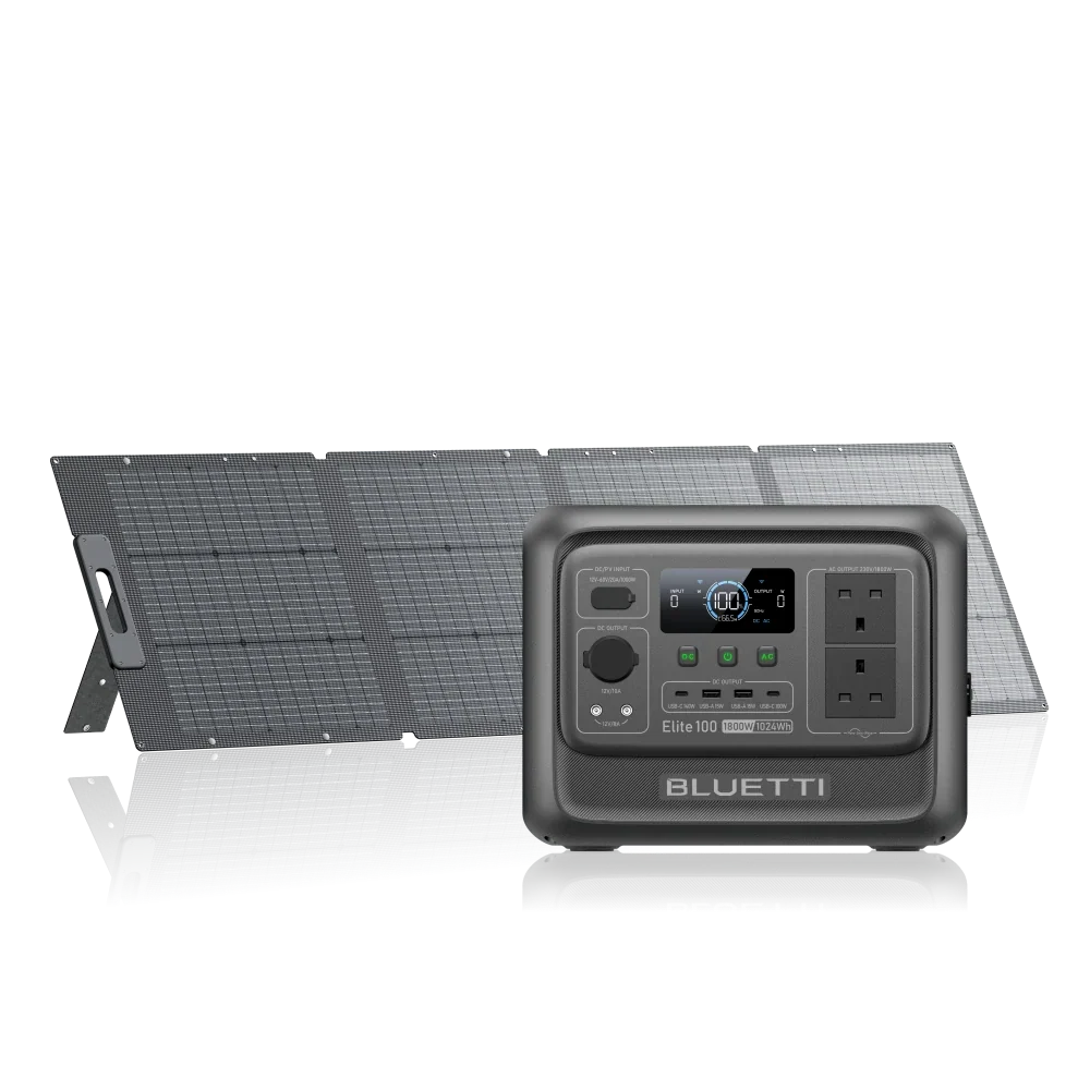 Elite 100 V2 + 200W | 1,024 Wh Capacity | 200 W Solar Panel