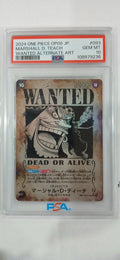 One Piece: Japanese Marshalll.D.Teach Wanted PSA 10