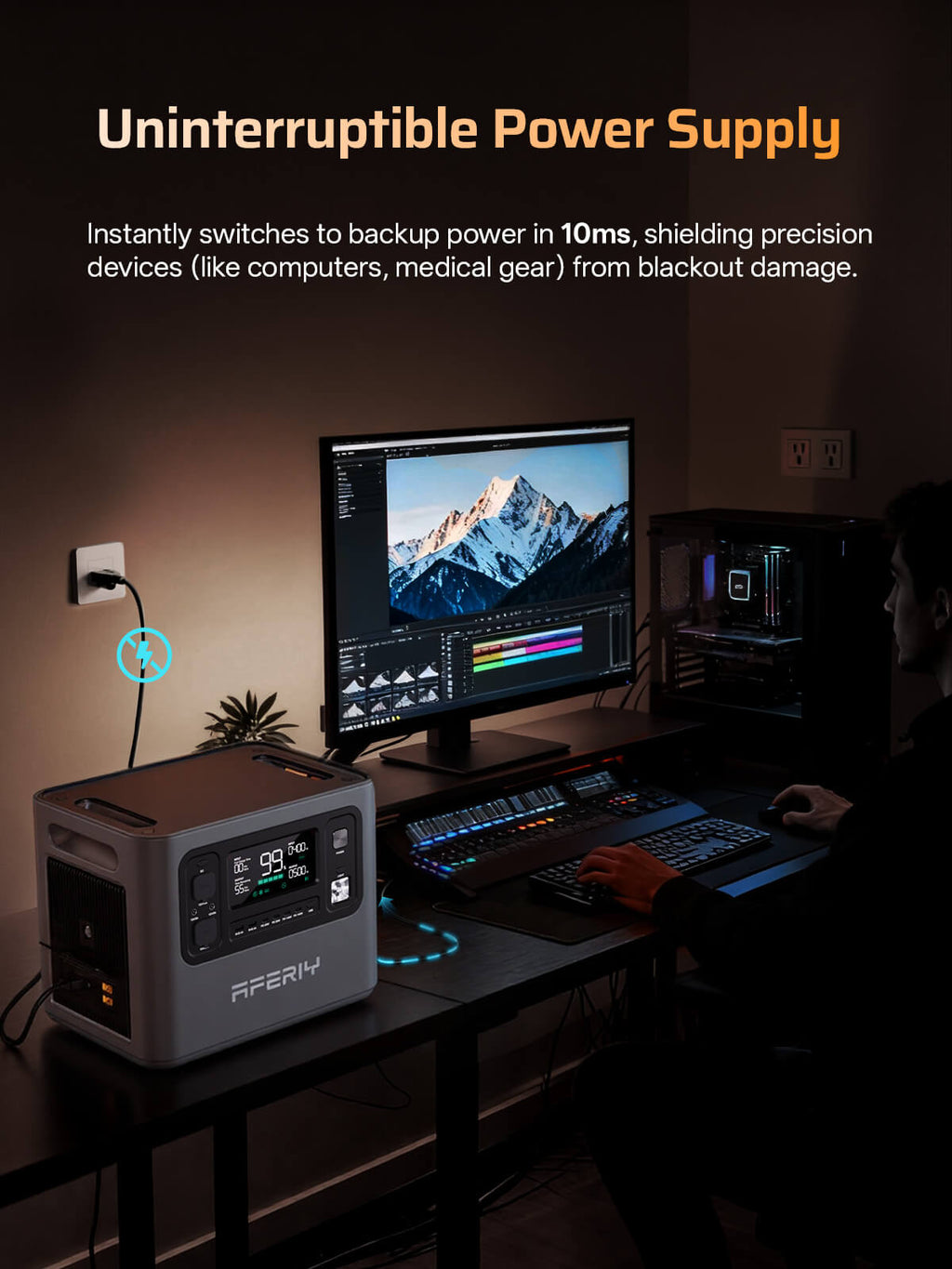 AFERIY P280 Portable Power Station With DC-DC 580W Charger