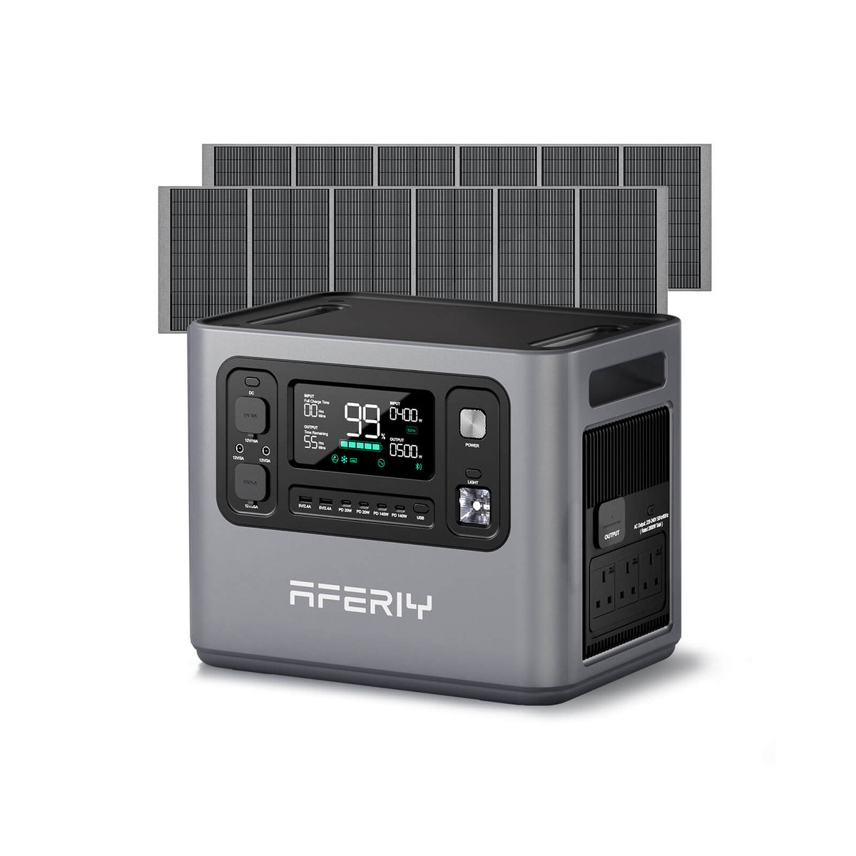 AFERIY P280 2800W Solar Generator Kit