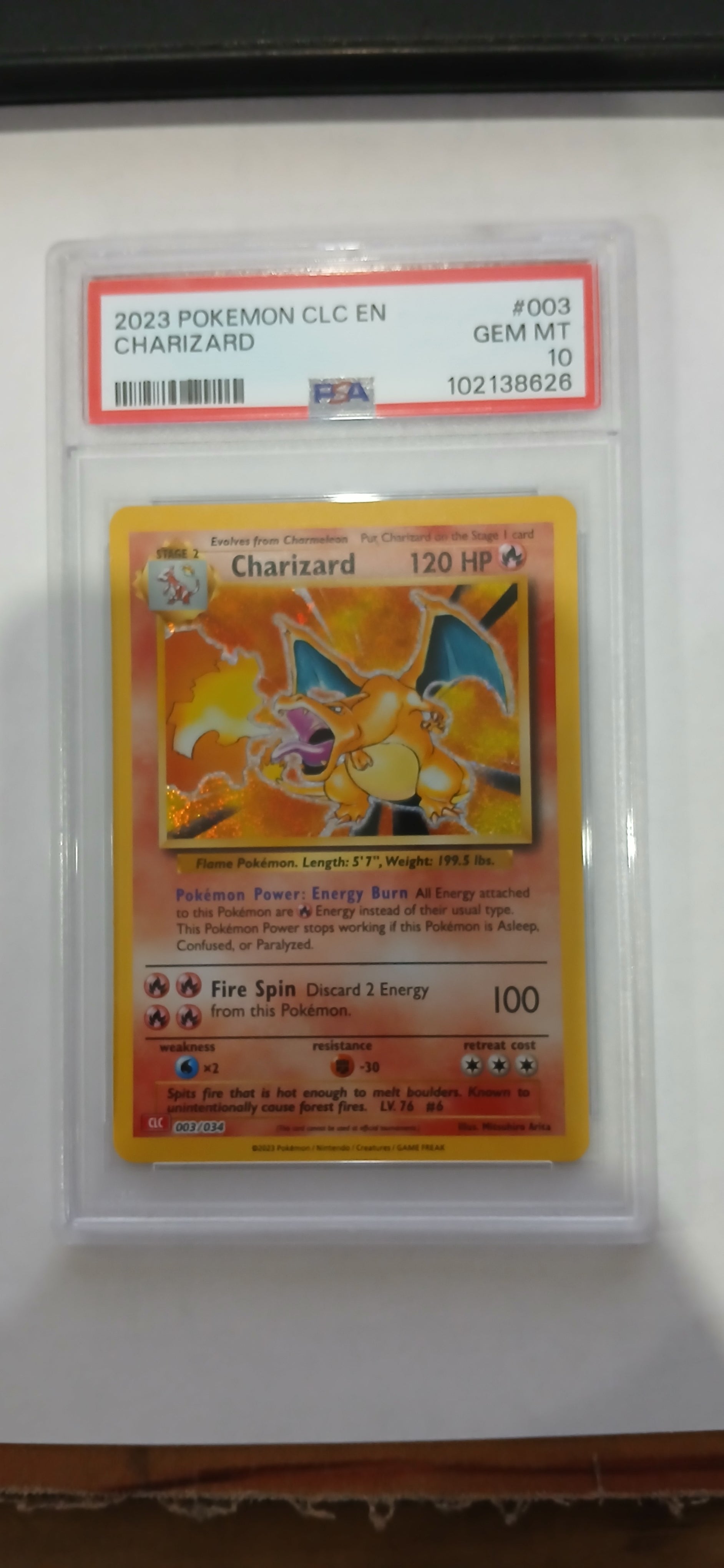 Pokemon: PSA 10 2023 Pokemon CLC Charizard