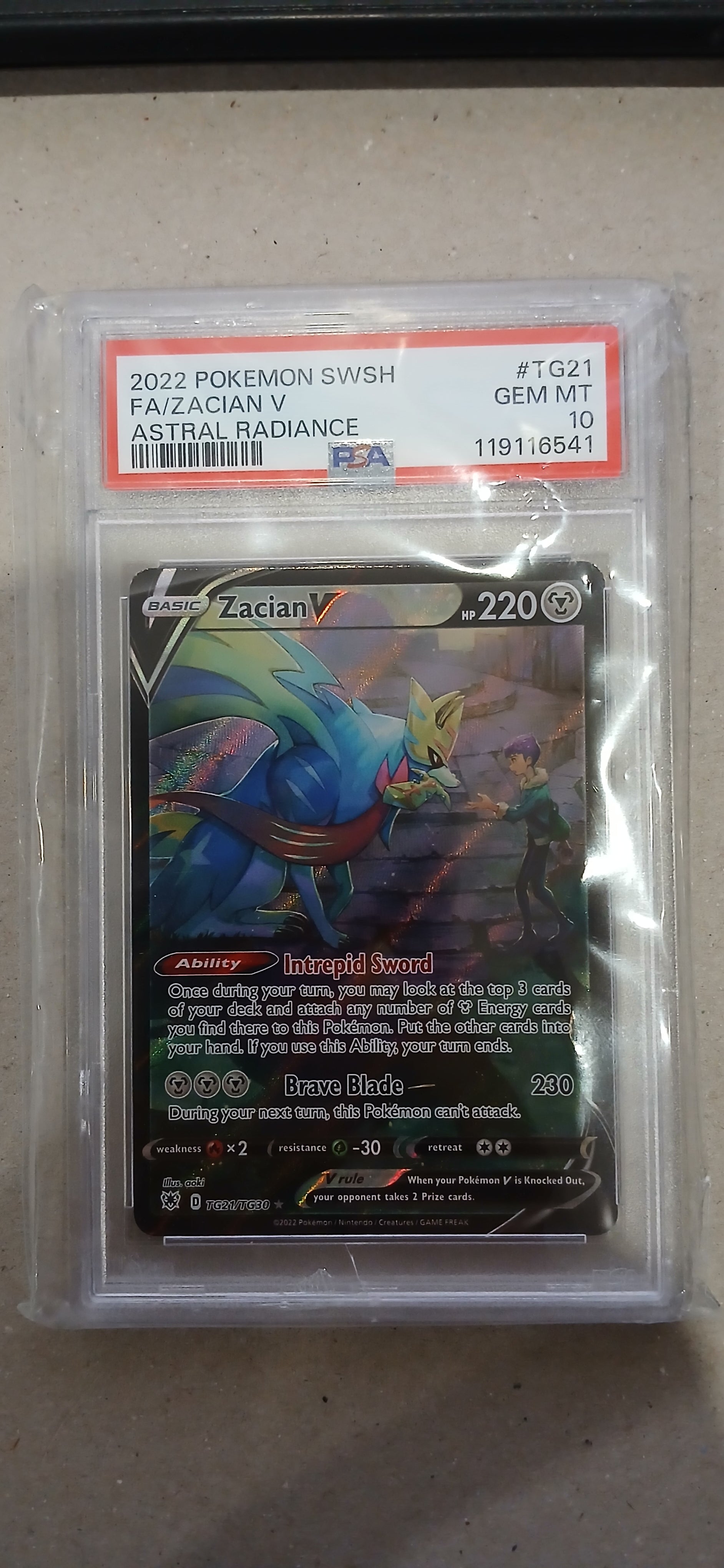 Pokemon: PSA 10 Full Art Astral Radiance Zacian V