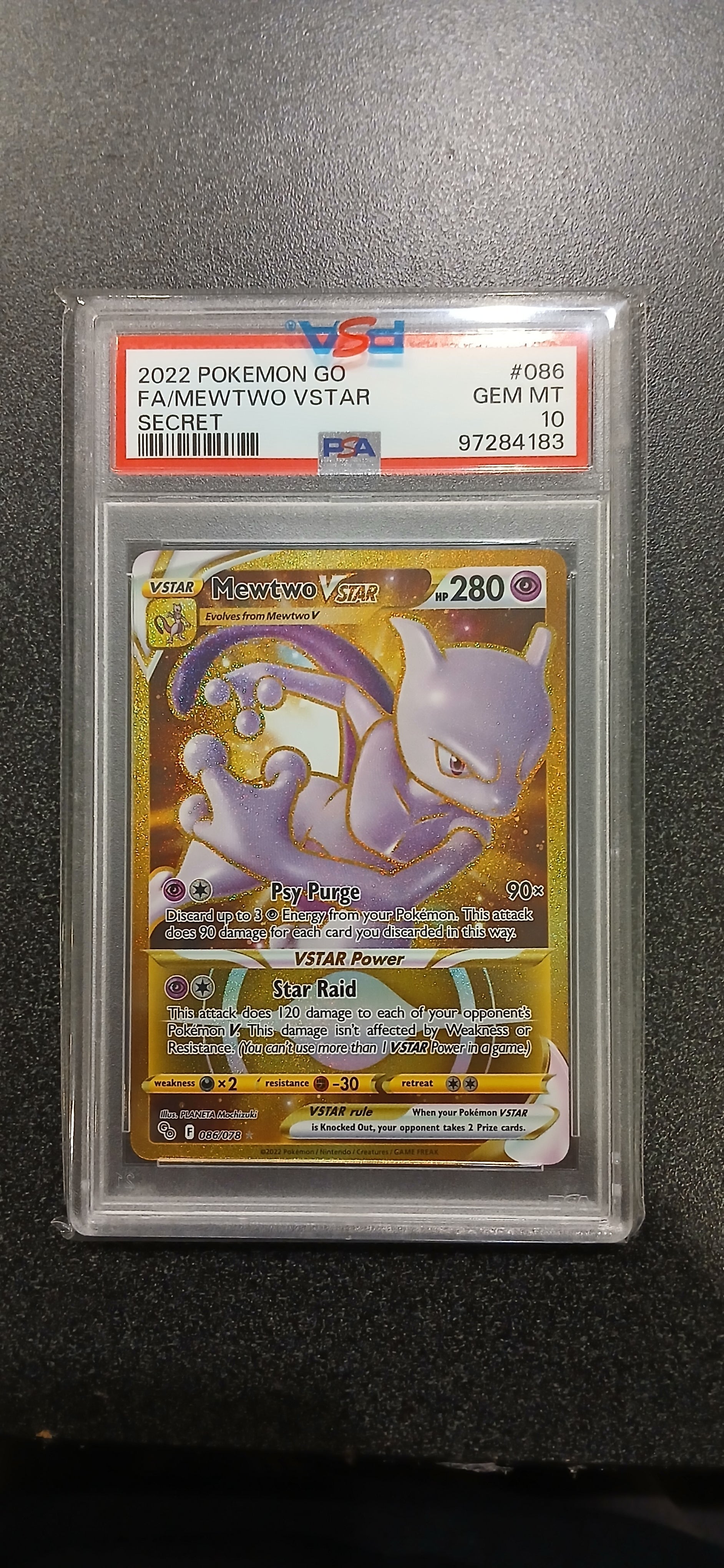 Pokemon: PSA 10 Full Art Secret Mewtwo VSTAR