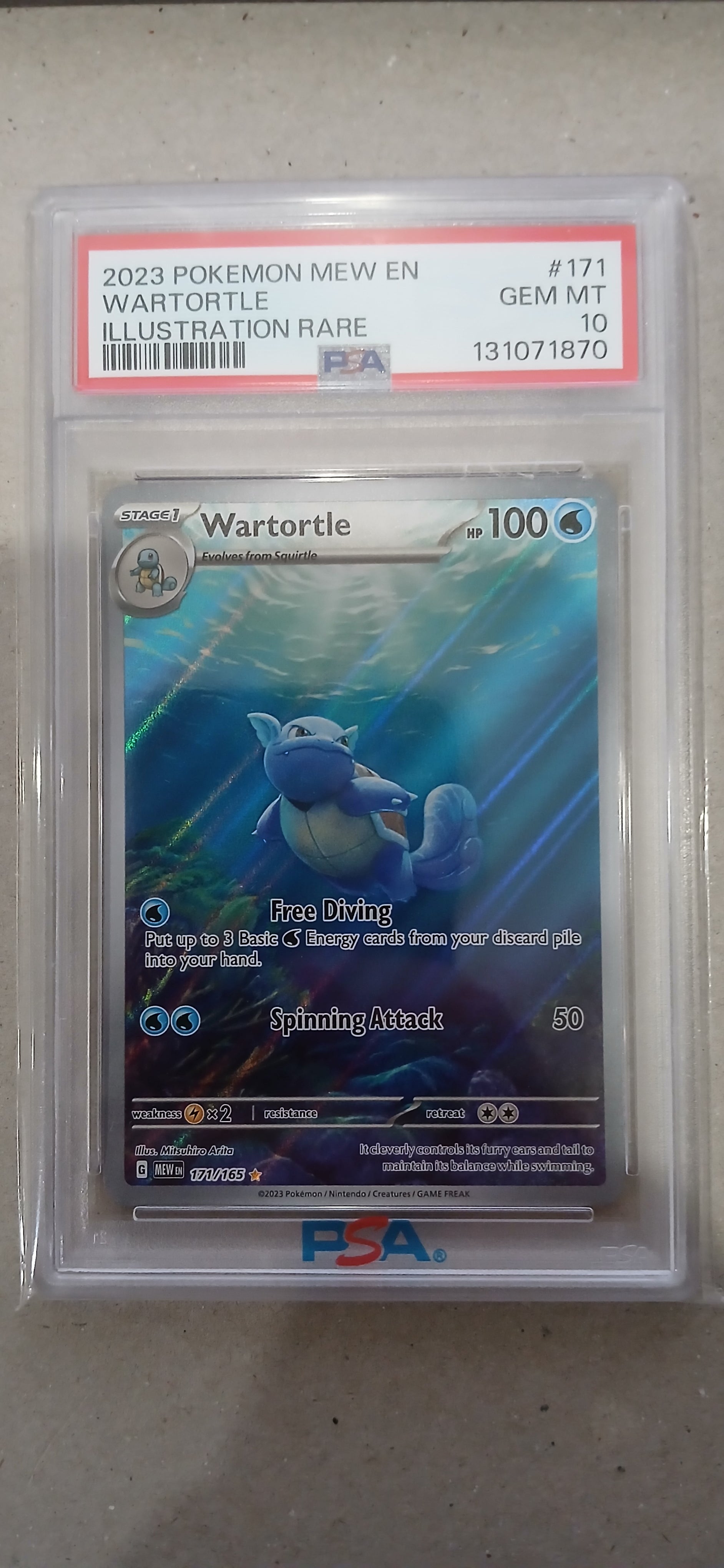 Pokemon: PSA 10 Illustration Rare Wartortle
