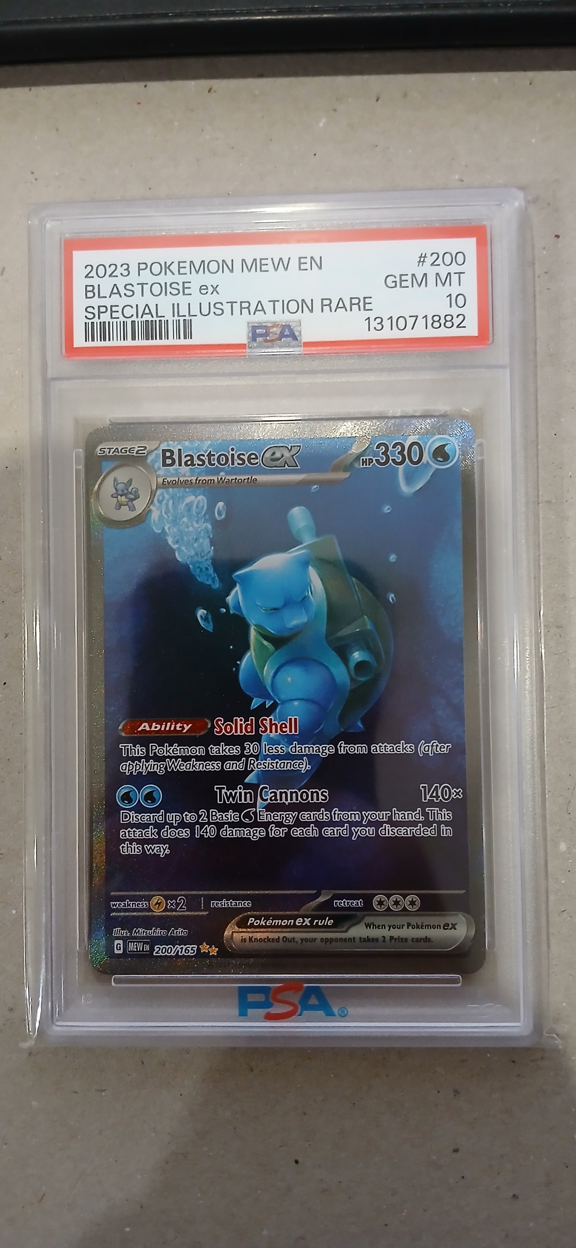 Pokemon: PSA 10 Special Illustration Rare Blastoise ex