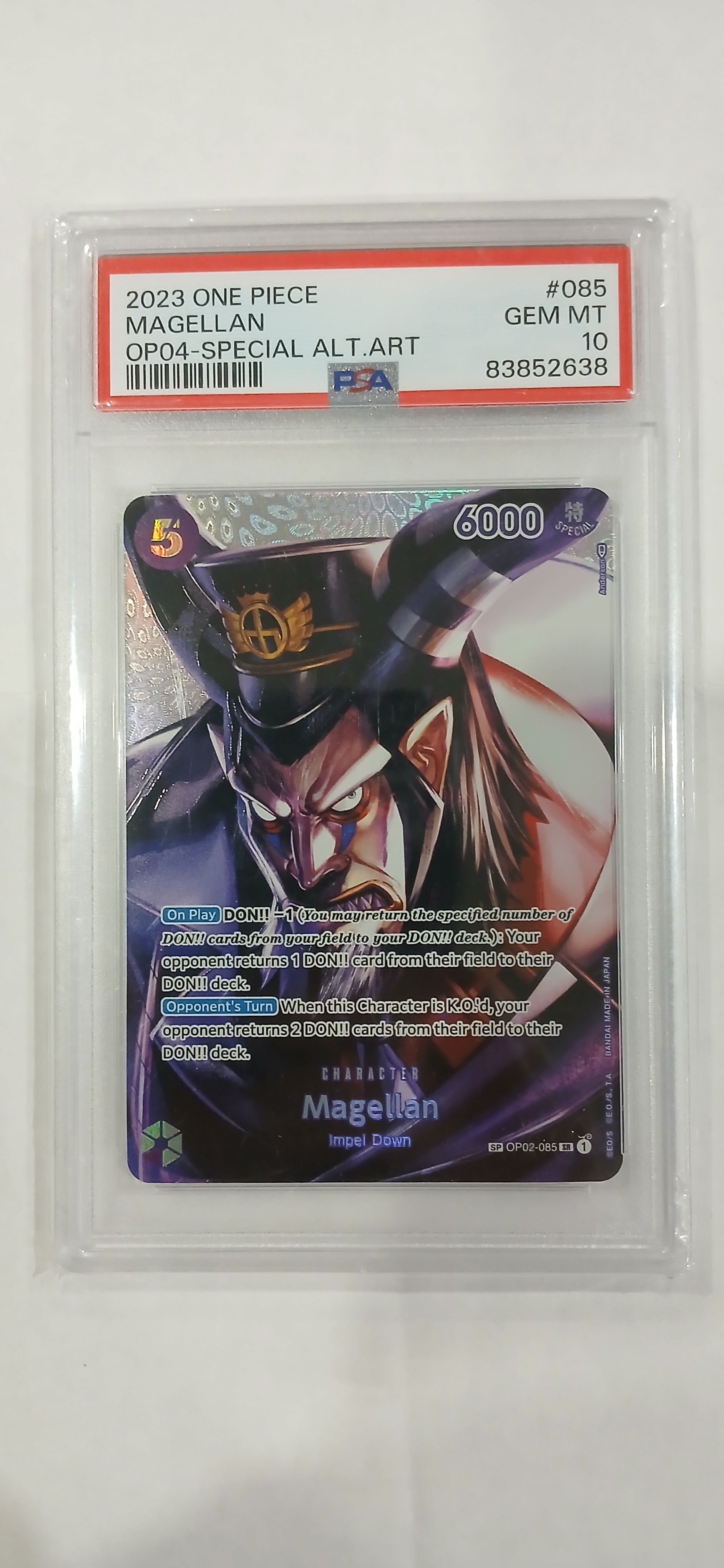 One Piece: Magellan Special Alt Art PSA 10