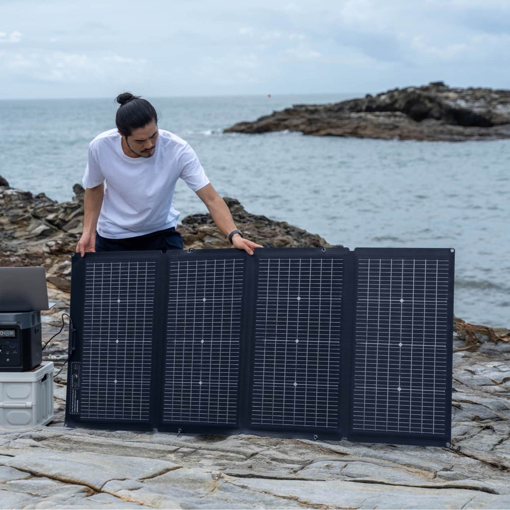 EcoFlow 220W Bifacial Portable Solar Panel (Recommended Accessory)