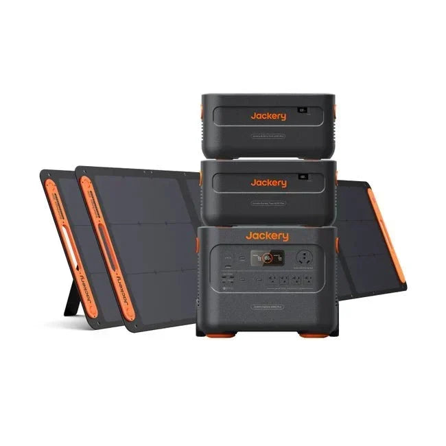 Jackery Explorer 2000 Plus Solar Generator Kit (6kWh) + 2 x SolarSaga 200W Portable Solar Panel