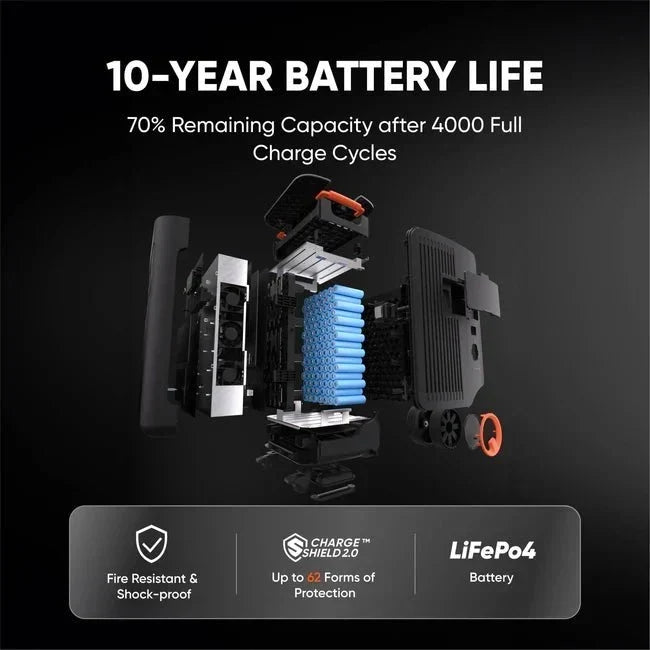Jackery Explorer 5000 Plus (10kWh) Solar Generator + 2 x SolarSaga 500 X + Smart Transfer Switch