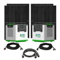 Natures Generator 2 x Lithium 3600 Solar Generator With 4 x 410W Monocrystalline Solar Panel