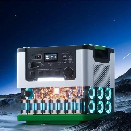 Natures Generator Lithium 3600 With 2 x 100W Monocrystalline Solar Panel + Transfer Switch