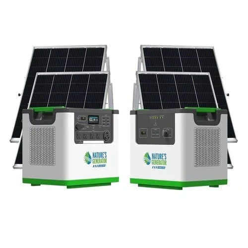 Natures Generator Lithium 3600 Solar Generator With Power Pod + 4 x 100W Monocrystalline Solar Panel