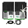 Natures Generator Lithium 3600 With Power Pod + 4 x 410W Monocrystalline Solar Panel + Wind Turbine