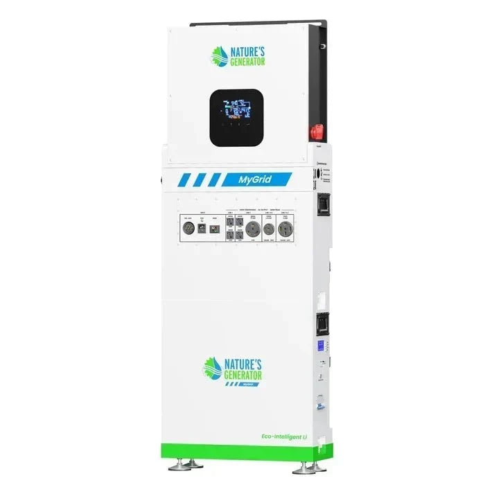 Natures Generator MyGrid 10K + Solar Battery + 125A Automatic Transfer Switch