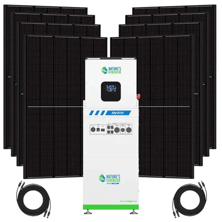 Natures Generator MyGrid 10K Solar Generator + 8 x Rigid 410W Solar Panel