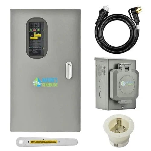 Natures Generator MyGrid 10K With Solar Battery + 50A Automatic Transfer Switch