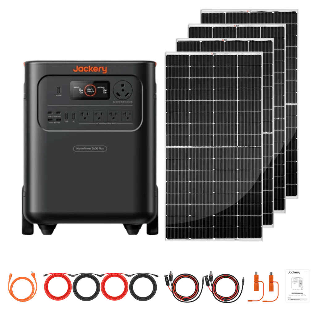 Jackery HomePower 3600 Plus + Custom Solar Panels Kits